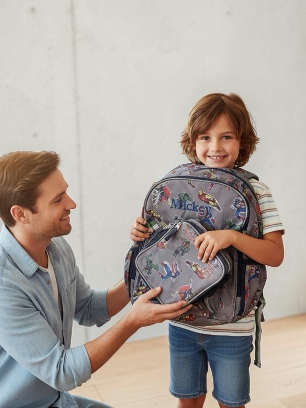 Pottery Barn Kids MARVEL GRAY Large Backpack & Lunch Bag*avengers